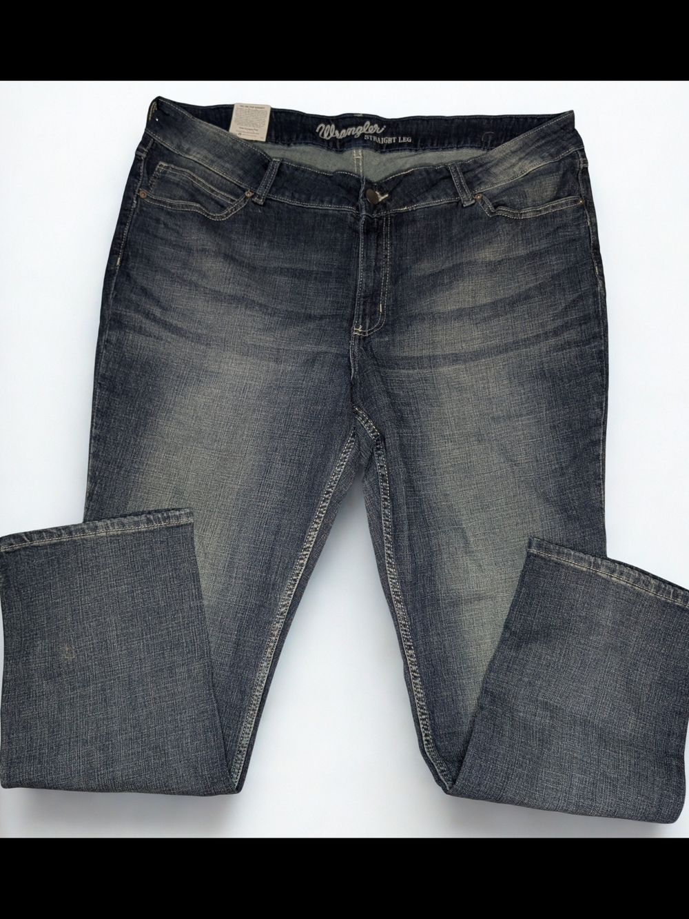 Wrangler Women's Straight Leg Jeans - Washed Gray Blue